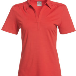 Red Ladies Tonal Polo Front
