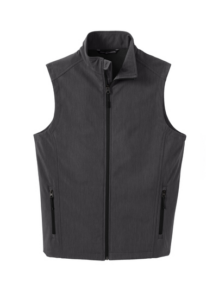 Soft Core Vest Front Charcoal